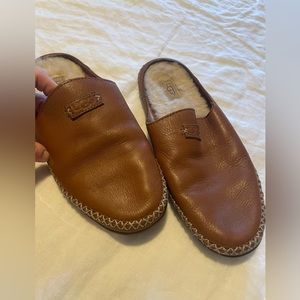 UGG Tamara leather slip on slipper